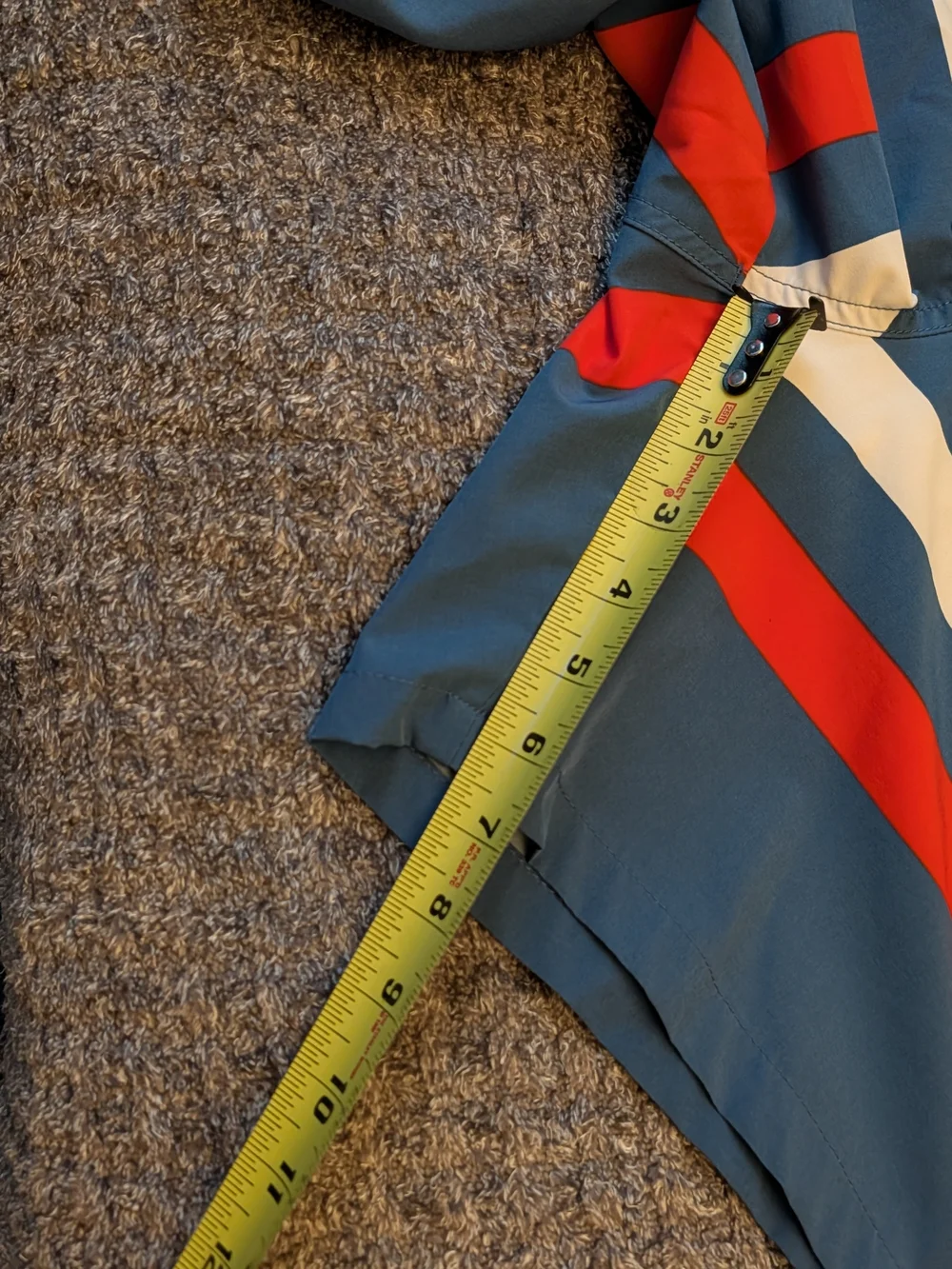 Chubbies Large Swim Trunks - Blue with White Lining